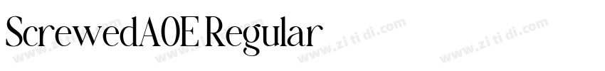 ScrewedAOE Regular字体转换 ScrewedAOE Regular字体转换